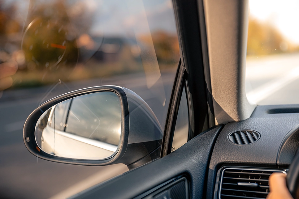 tinted car window