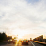 sun glare on a windshield